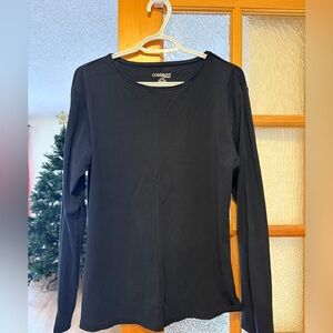 Ellen Tracy Classic Black Long Sleeve Tee Size Extra Large